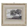Auqatint engraving \"Chateau de Nyon\". Circa 1840. - Moinat - Prints, Reproductions